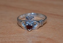 Irish Claddagh Ring Meaning - A Claddagh Ring with Birthstone - The Irish Place