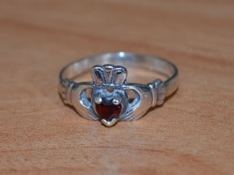 Irish Claddagh Ring Meaning - A Claddagh Ring with Birthstone - The Irish Place