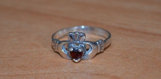 Irish Claddagh Ring Meaning - A Claddagh Ring with Birthstone - The Irish Place