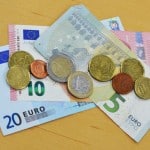 Some Euro Bank Notes and Coins