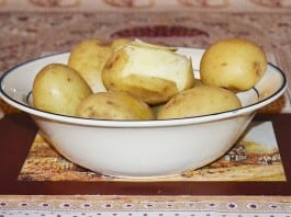 National Potato Day - A Bowl of Floury Potatoes ready for serving - The Irish Place