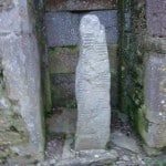 One of the Ogham Stones in Ardmore