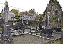 Graves with Memorial Crosses - The Irish Place