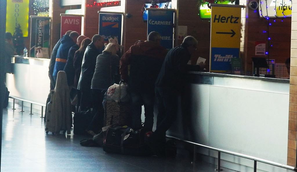 Car Hire Desks at Dublin Airport. The Irish Place