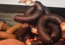 Black and White Pudding on sale in The English Market - The Irish Place