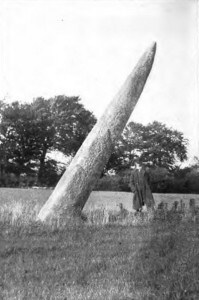 The Long Stone of Punchestown (From a Photograph by Lord Walter FitzGerald, March, 1901) - The Irish Place