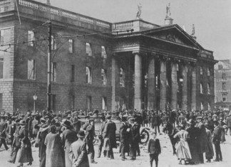 The ruins of the GPO after the rising in 1916 - The Irish Place