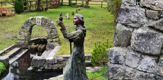 Statue of St Brigits at St Brigits Holy Well, Kildare - The Irish Place