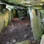 A view of the interior of the main chamber of the Labbacallee We