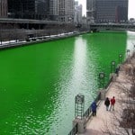 Chicago River dyed green