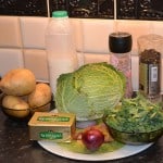 The main ingredients for Colcannon