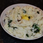 A nice freshly made bowl of Colcannon ready to serve and enjoy.