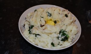 A nice freshly made bowl of Colcannon ready to serve and enjoy - The Irish Place