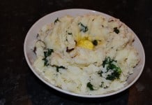 A nice freshly made bowl of Colcannon ready to serve and enjoy - The Irish Place