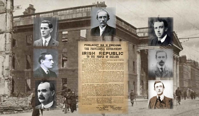 GPOafterRising-with-signatories-of-proclamation The Irish Proclamation of Independence - The Irish Place