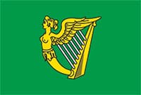 The Green Irish flag with Golden Harp which was first used by Owen Roe O'Neill in 1642 - The Irish Place