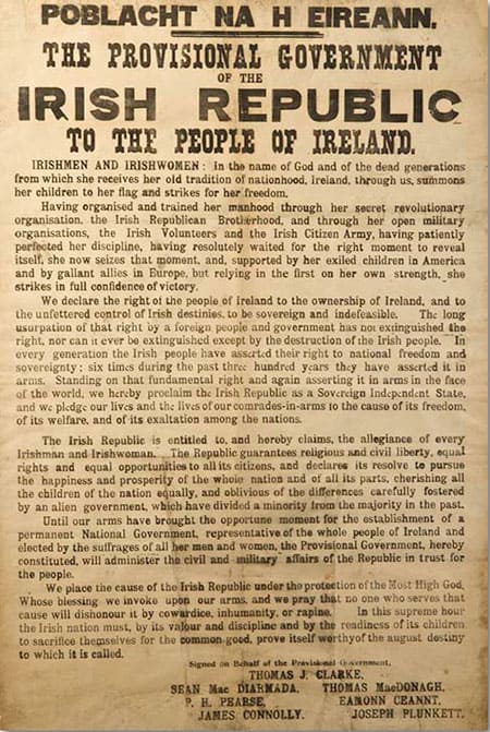 Proclamation of Independence - The Irish Place