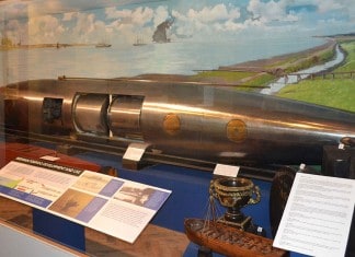 The last example of the Brennan Torpedo on display in The Royal Engineers Museum, Chatham, Kent - The Irish Place