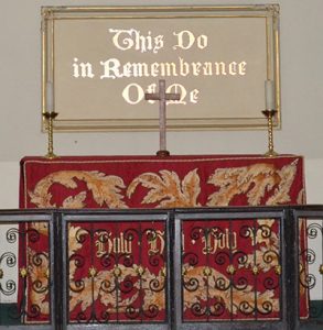 The 'Red Altar Cover' originally from the Chapel Royal at Dublin Castle in St Michan's Church - The Irish Place