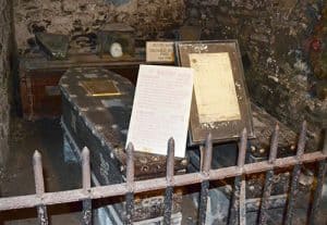 The coffins containing the remains of the Sheares Brothers in St Michan's Church - The Irish Place