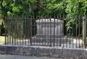 Anti-bodysnatching grille protecting a grave in Corofin Co Clare - The Irish Place