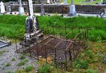 Anti-bodysnatching device still in place on grave - The Irish Place