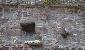 Cannonball fired during the Parliamentary siege in 1650 embedded in the walls of Reginald's Tower - The Irish Place