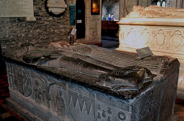 Some of the tombs of the Butler Family with their elaborately carved almost lifelike effigies. - The Irish Place