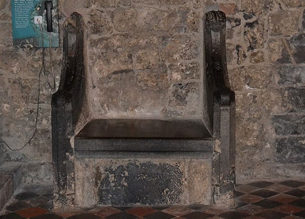 The thirteenth century St. Kieran's Chair. - The Irish Place