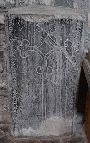 The Graveslab of Jose de Kyteller, the father of Dame Alice de Kyteller. - The Irish Place