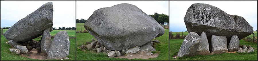 Views of the Brownshill Dolmen from various angles. - The Irish Place