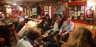 A typical Irish Traditional Music session at Cooley's House in Ennistymon, Co. Clare - The Irish Place