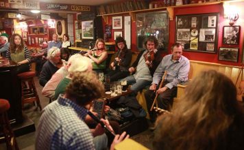 A typical Irish Traditional Music session at Cooley's House in Ennistymon, Co. Clare - The Irish Place