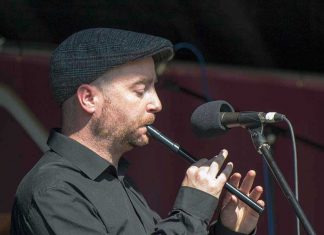 Cathal Harkin of the Paddy Ryan Band on Tin Whistle