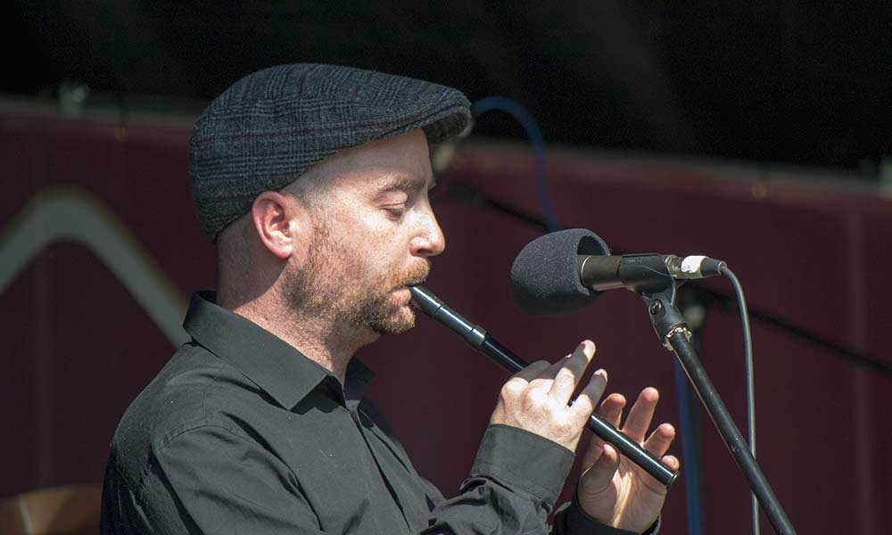 Cathal Harkin of the Paddy Ryan Band on Tin Whistle