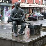 The Willie Clancy Memorial Sculpture in Miltown Malbay, Co. Clare.