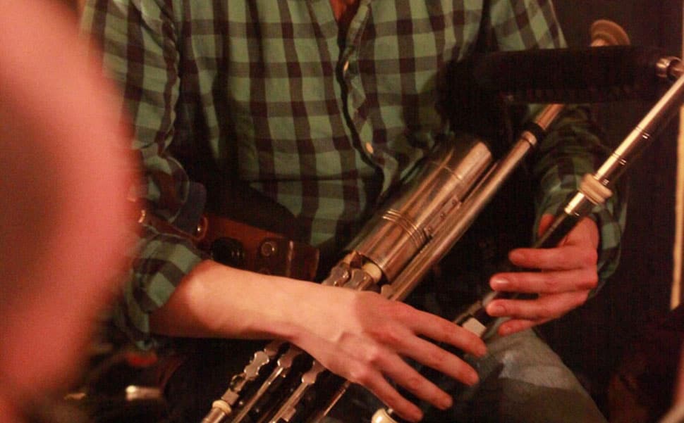 Uilleann Pipes being played at the Corofin Traditional Festival 2015. Photo: Bob Singer - The Irish Place