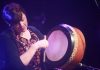 Kathy Jordan playing the Bodhrán - The Irish Place