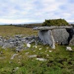 The Parknabinnia Wedge Tomb on Roughan Hill in the Burren, Co. Clare.