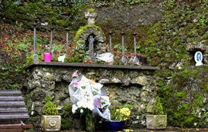 The Altar at Tobernalt Holy Well with the Penal Cross - The Irish Place