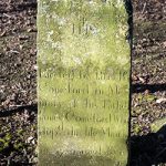 A grave stone from the late 1700’s in the Kilree Monastic Site grave yard.