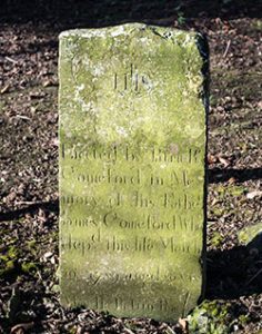 A grave stone from the late 1700's in the Kilree Monastic Site - The Irish Place