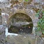 The Holy Water Stoup just inside the South Door.