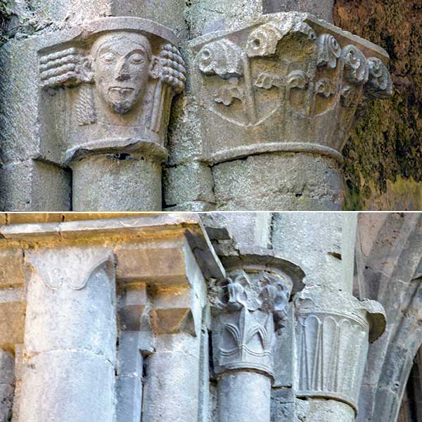 Decorated Capitals at Corcomroe Abbey - The Irish Place