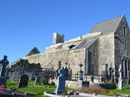 A view of Corcomroe Abbey from a south-easterly direction - The Irish Place