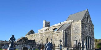 A view of Corcomroe Abbey from a south-easterly direction - The Irish Place