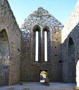 Western Gable wall in Corcomroe Abbey - The Irish Place
