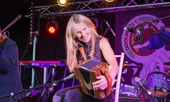 Sharon Shannon with 'The Sharon Shannon Band' at the Doolin Folk Festival 2017 - The Irish Place #doolinfest #theirishplace