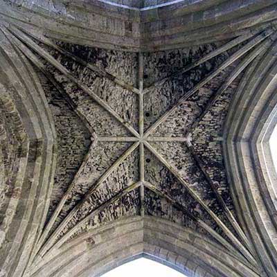 The ceiling of the crossing tower.