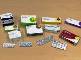 A selection of some common prescription medication